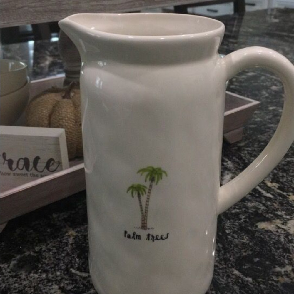 Rae Dunn Palm Tree Pitcher